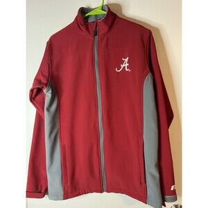 Alabama Crimson Tide Russell Jacket S Men Red Full Zip 100% Poly YGI V4-240